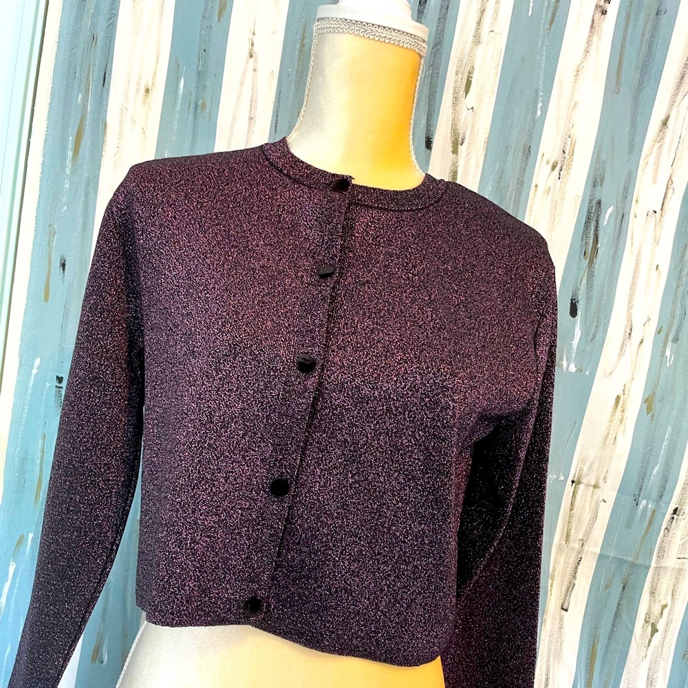 Zara cropped knitted jacket
